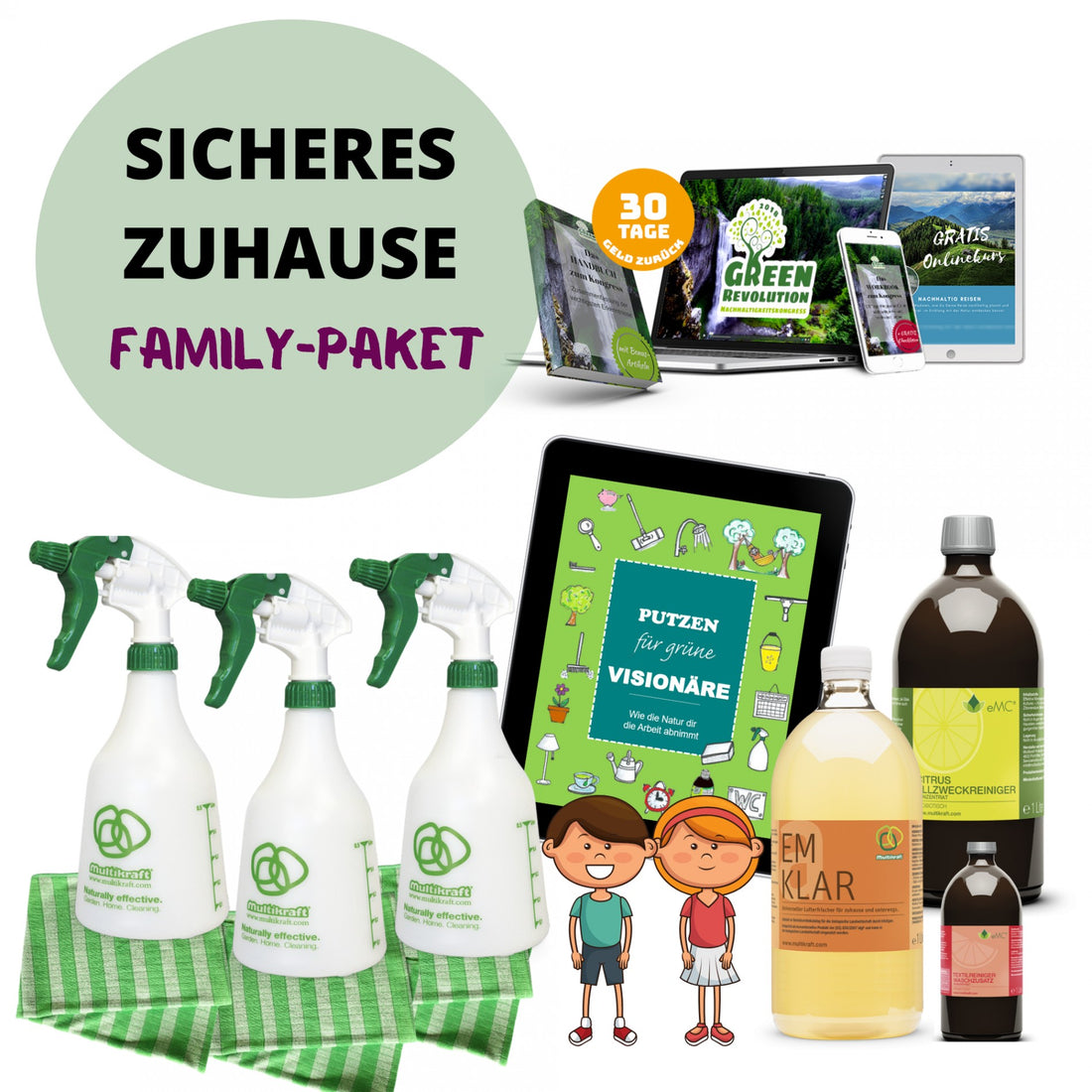 Sicherers Zuhause Family Nachhaltige Reinigungsprodukte